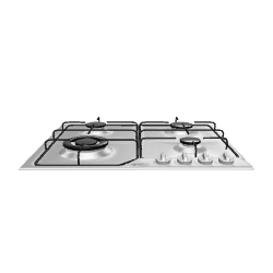 Sleek Gas Cooktop Model 3D - 3D Model