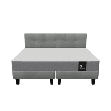 Elegant Bed with Headboard 3D - Furniture 3D Model