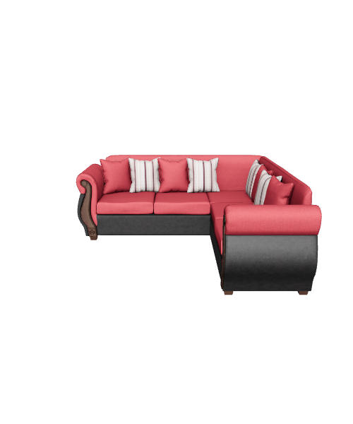 Elegant Corner Sofa 3D Model - 3D Model