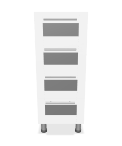 Modern 4-Drawer Storage Cabinet 3D - 3D Model