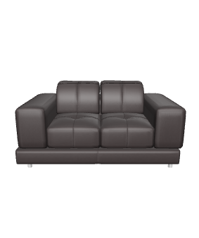 Praga Brown Sofa 3D Model - 3D Model