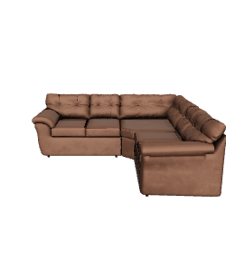Stylish Sectional Sofa 3D Model - Furniture 3D Model