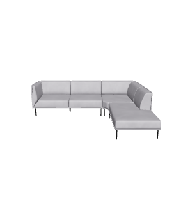 Marcelo Grey Sectional Sofa 3D - 3D Model