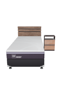 Stylish Single Bed Model 3D - Furniture 3D Model