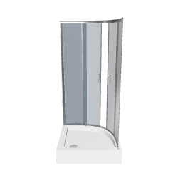 Elegant Corner Shower Unit 3D - 3D Model