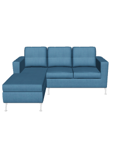 Contemporary Fabric Sofa Model - 3D Model