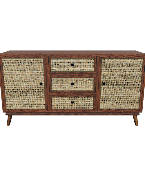 Stylish Wooden Cabinet Model - Furniture 3D Model