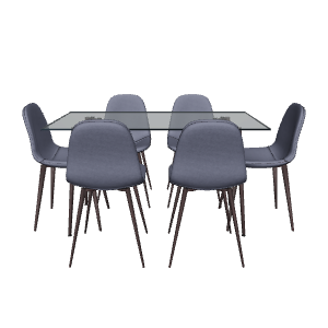 Modern Dining Set 3D Model - Furniture 3D Model