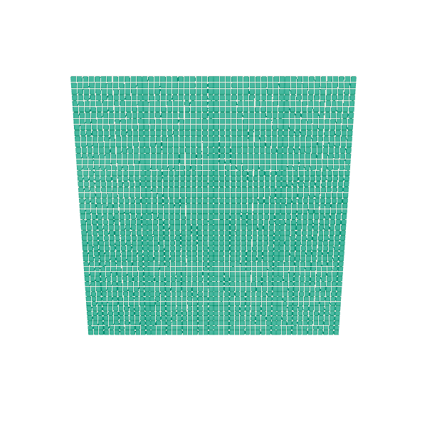 Geometric Green Pattern Tile 3D - Interior 3D Model