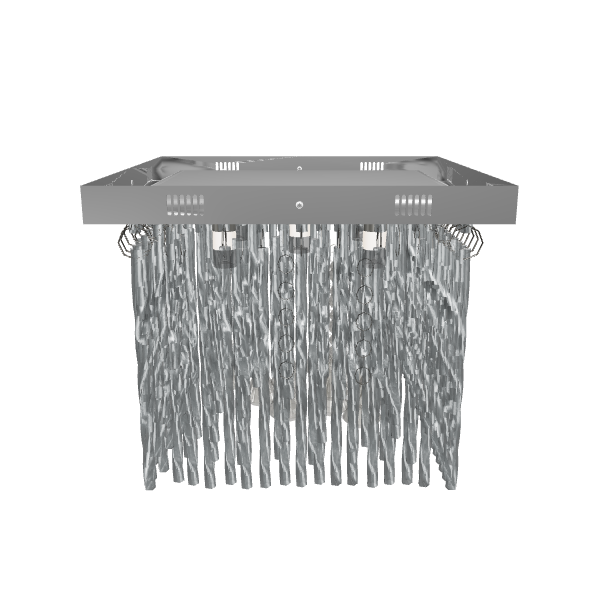 Modern Minimalist Shower Fixture - Interior 3D Model