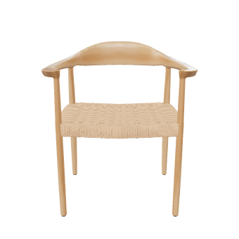 Stylish Minimalist Wooden Chair - 3D Model