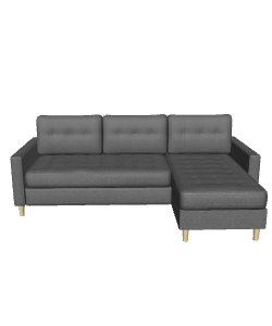 Stylish Modern Sectional Sofa 3D Model - 3D Model