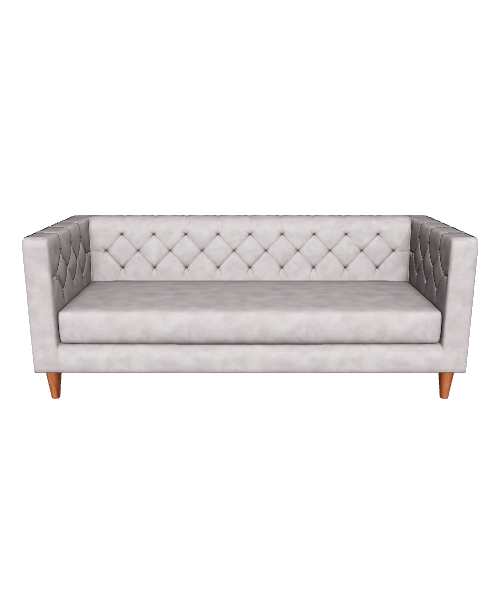 Modern Grey Sofa 3D Model - 3D Model