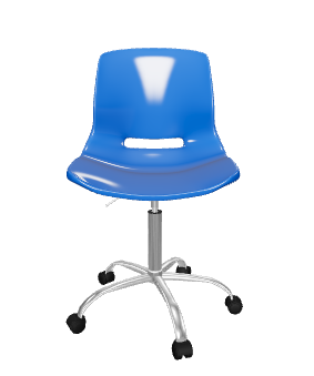 Modern Blue Office Chair 3D - Furniture 3D Model