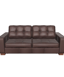 Stylish Brown Sofa 3D Model - 3D Model