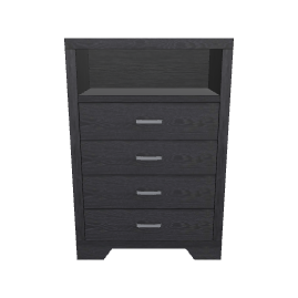 Stylish Wooden Drawer Unit 3D - Furniture 3D Model