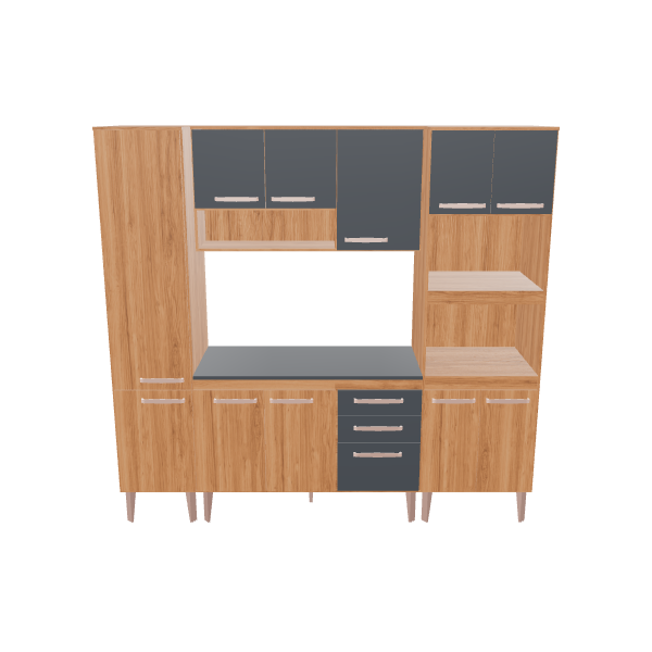 Stylish Modern Kitchen Cabinet 3D - 3D Model