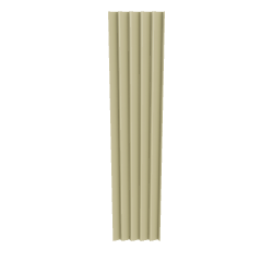 Textured Decorative Column Model - Architectural 3D Model