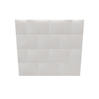 Stylish White Tile Wall Model - Interior 3D Model