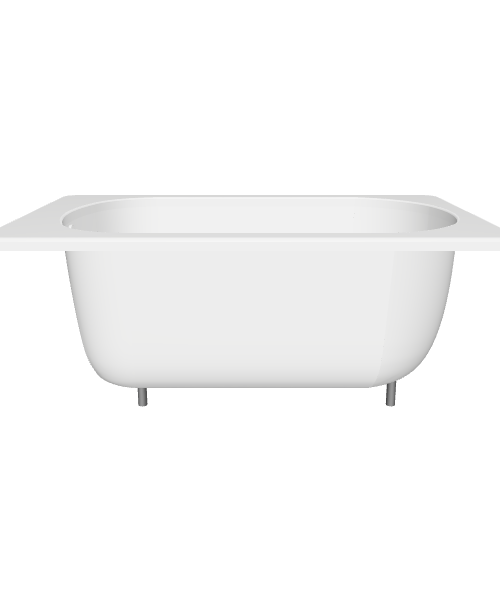 Elegant White Bathtub Model 3D - 3D Model