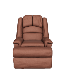 Stylish Reclining Armchair Model - Furniture 3D Model