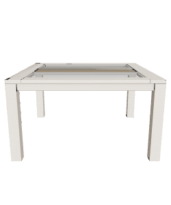 Modern Square Dining Table 3D - Furniture 3D Model