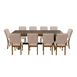 Elegant Dining Table with Chairs 3D - 3D Model