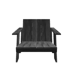 Stylish Wooden Lounge Chair Model - Furniture 3D Model