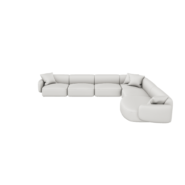 Modern Sectional Sofa 3D Model - 3D Model