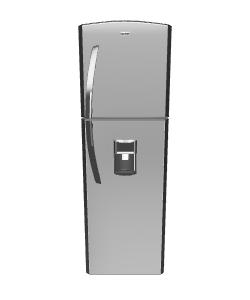 Modern Household Refrigerator Model - 3D Model