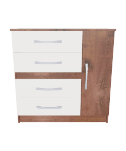 Stylish Wooden Storage Cabinet 3D - 3D Model