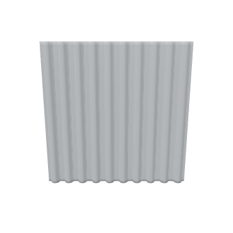 Stylized Corrugated Wall Panel 3D - 3D Model