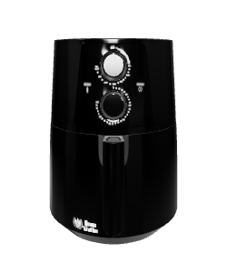 Sleek Black Air Fryer Model - 3D Model