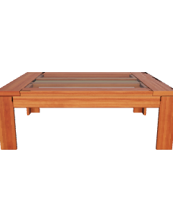 Stylish Wooden Coffee Table 3D - 3D Model