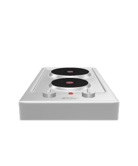 Compact Dual Burner Cooktop 3D - 3D Model