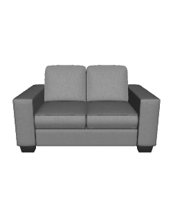 Modern Grey Sofa 3D Model - 3D Model