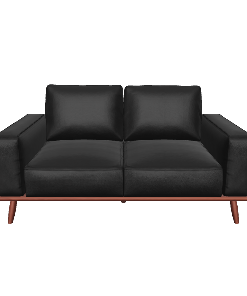 Contemporary Black Sofa Model - 3D Model