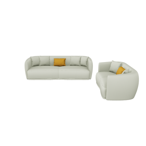 Stylish Modern Sofa Set 3D - 3D Model