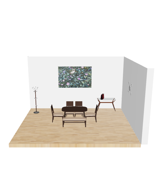 Stylish Dining Room Set 3D - 3D Model