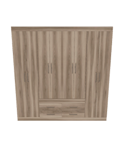 Modern Closet Napoles 3D Model - 3D Model