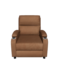 Stylish Brown Recliner Chair 3D - 3D Model