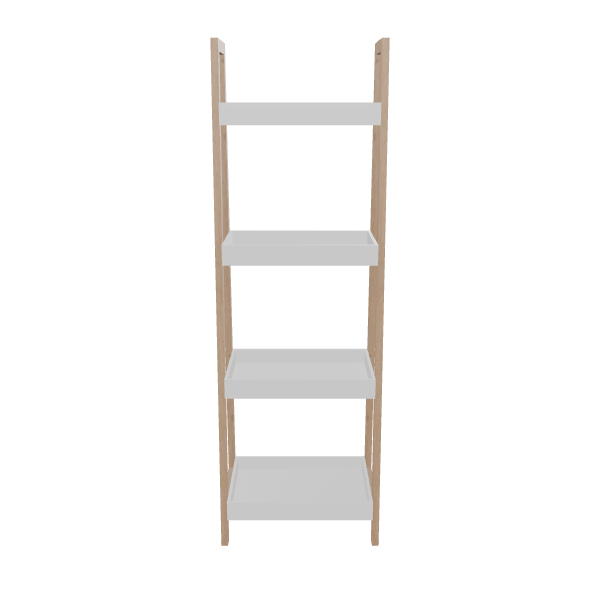 Minimalist Wooden Shelf 3D Model - 3D Model