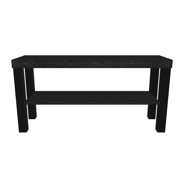 Stylish Black Console Table 3D - 3D Model