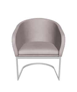 Minimalist Fabric Accent Chair 3D - 3D Model