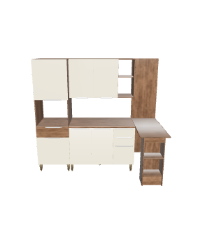 Modern Kitchen Cabinet Set 3D - 3D Model