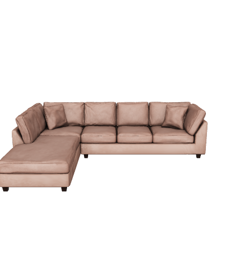 Contemporary L-Shaped Sofa Model - 3D Model