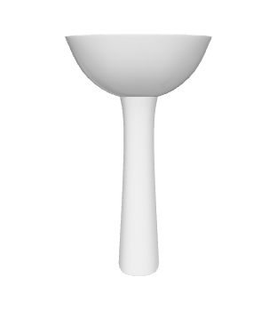 Minimalist Bowl Lamp 3D Model - 3D Model