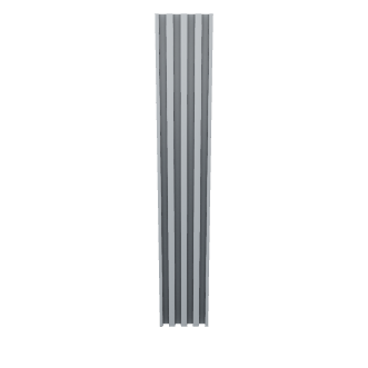 Vertical Slatted Wall Panel Model - Architectural 3D Model