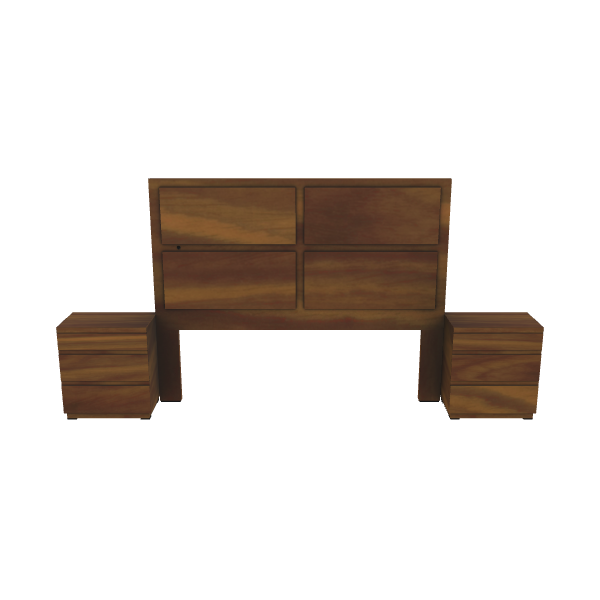 Stylish Wooden Storage Cabinet 3D - 3D Model