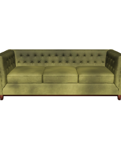Elegant Fabric Sofa 3D Model - 3D Model